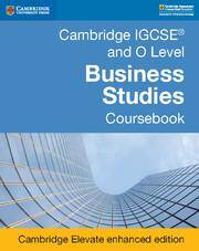 Cambridge IGCSE and O Level Business Studies Cambridge Elevate enhanced edition (2Yr)