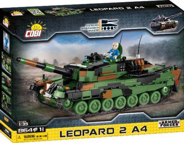 COBI 2618 Armed Forces Czołg Leopard 2 A4 864 klocki p3