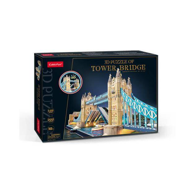 Puzzle 3D Tower Bridge LED L531h Cubic Fun