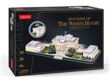 Puzzle 3D Led Biały dom 151 elementów