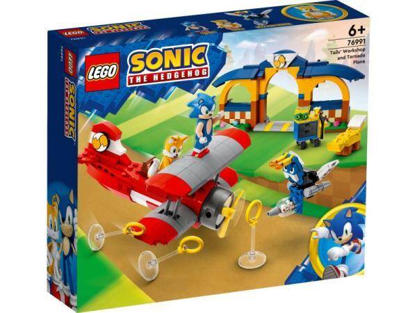 LEGO® 76991 SONIC THE HEDGEHOG Tails z warsztatem i samolot Tornado p4