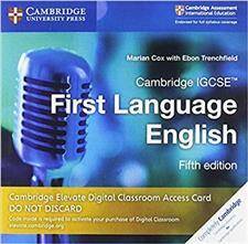 Cambridge IGCSEA  First Language English Cambridge Elevate Digital Classroom Access Card (1 Year)