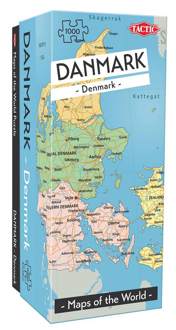 Puzzle 1000 Mapa Dania