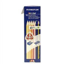 Kredki  Noris Club triplus slim, zestaw 10 kol. + ołówek S120-HB + gumka + temperówka  S 127 NC SET7