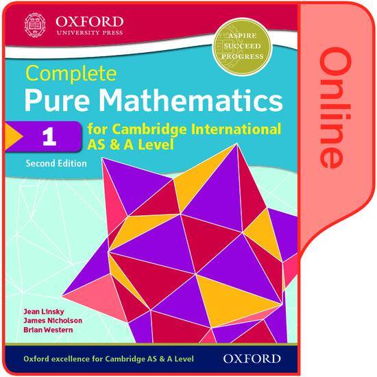 Complete Pure Mathematics 1 for Cambridge International AS & A Level: Online Student Book (Second Edition)