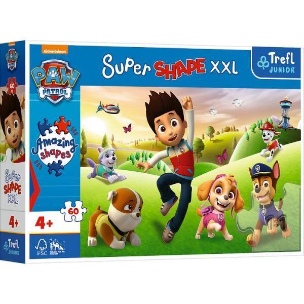 Puzzle 60el XXL Uśmiechnięte pieski Psi Patrol PAW PATROL 50009 Trefl