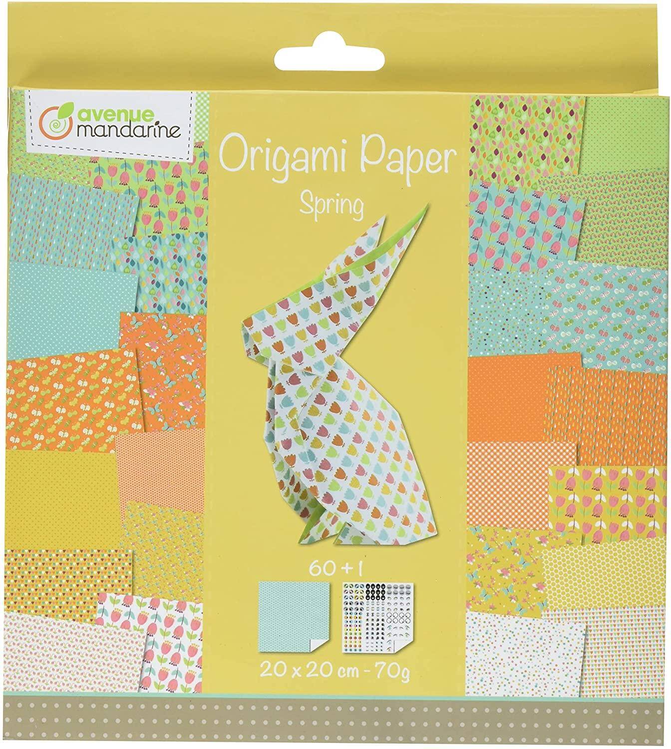 Papier origami 20x20 cm Spring 60 arkuszy
