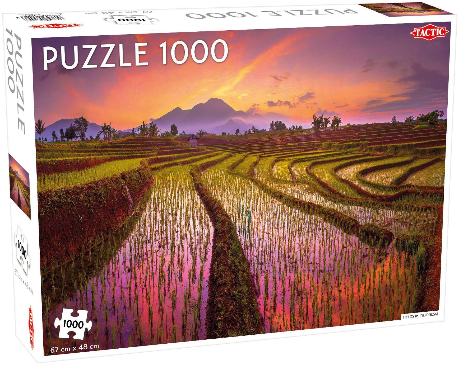 Puzzle 1000 Landscape Fields in Indonesia