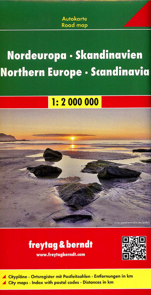 Skandynawia Europa północna mapa 1:2 000 000