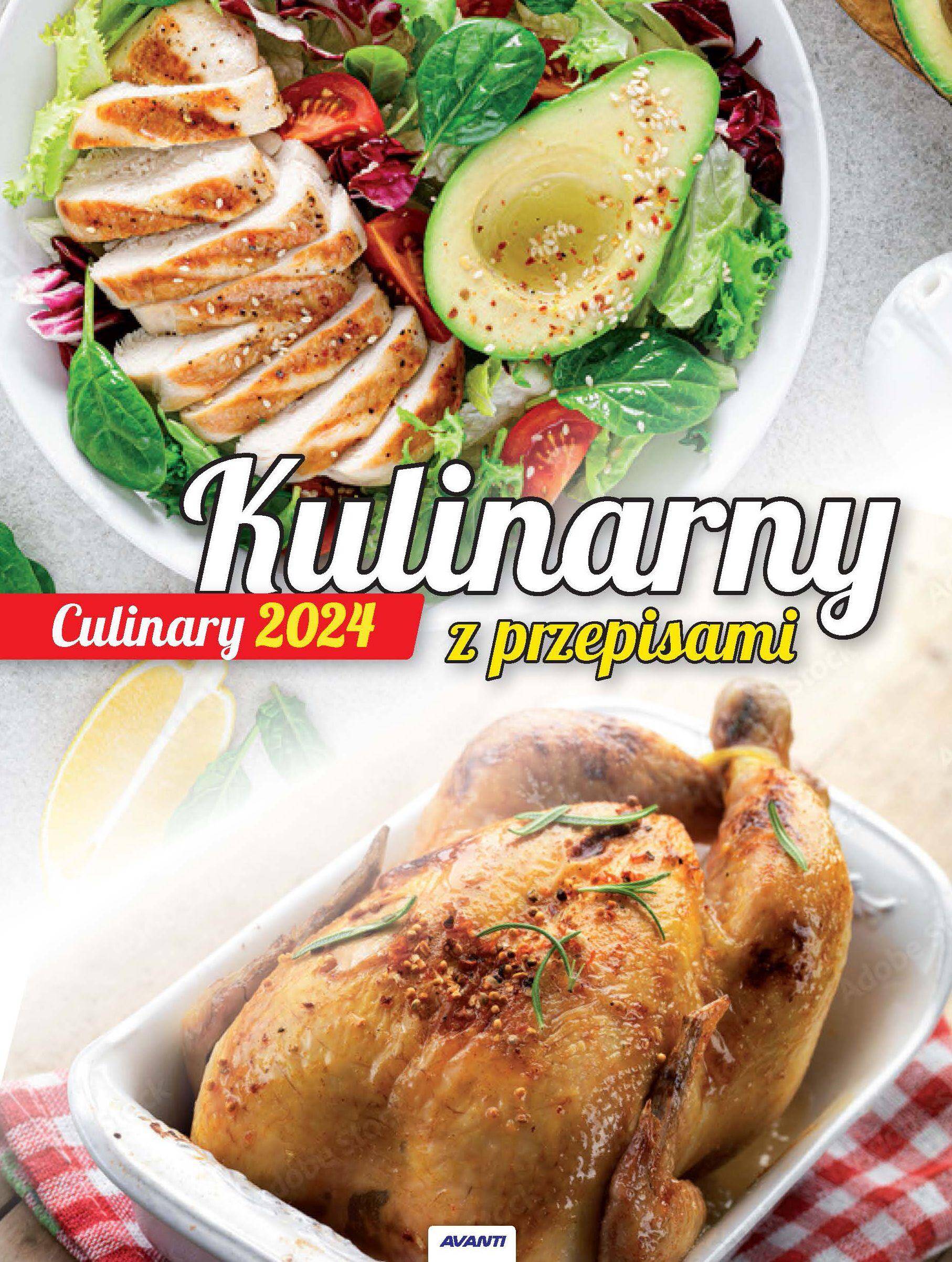 Kalendarz 2024 Kulinarny ścienny mały z przepisami KSM2