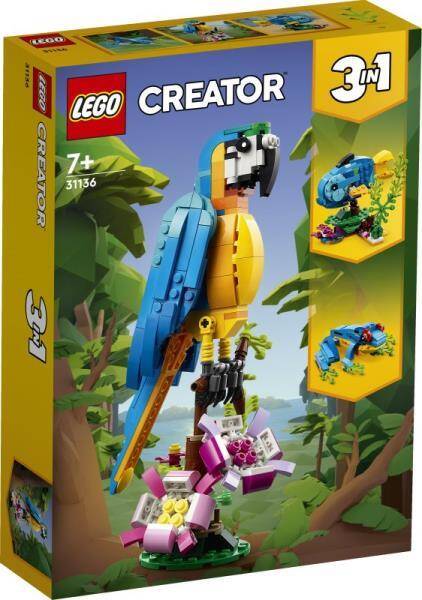 LEGO® Creator Egzotyczna papuga 31136 (253 el.) 7+