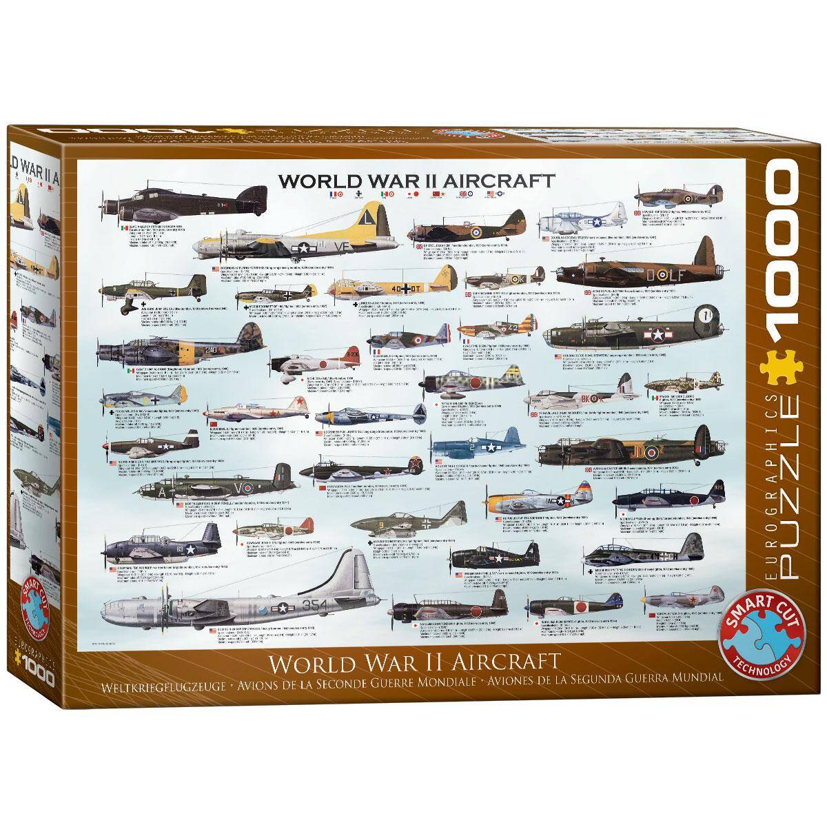 Puzzle 1000 World War II Aircraft 6000-0075