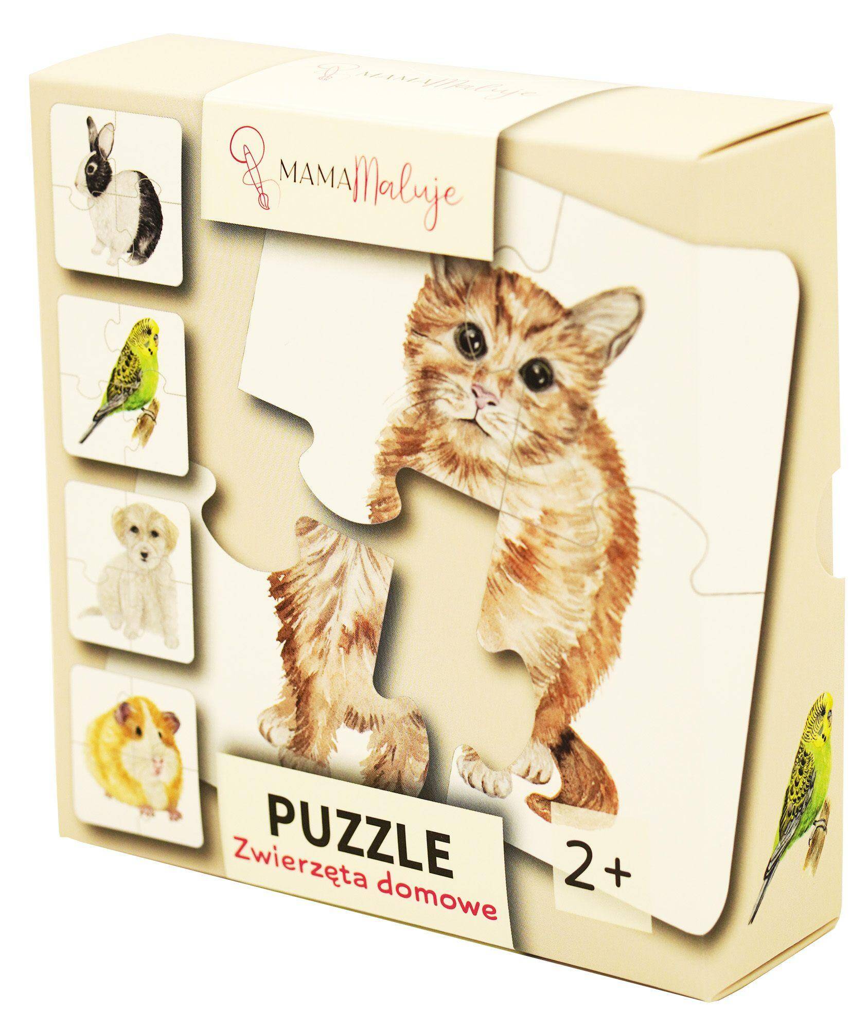 Puzzle 4 elementowe Zwierzęta domowe
