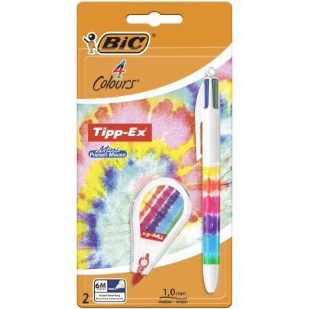 Długopis 4 Colours Rainbow BP+ MPM korektor BIC blister