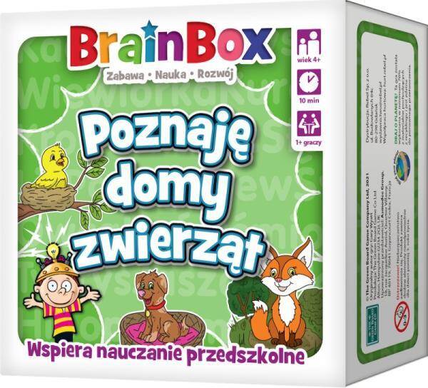 BrainBox Gra edukacyjna Poznaję domy zwierząt REBEL
