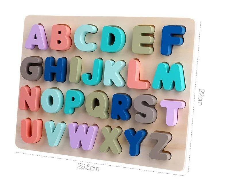 Układanka drewniana Alfabet litery duże