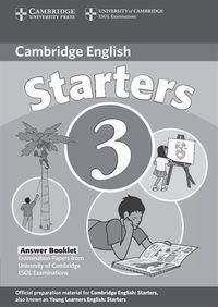 Cambridge Young Learners English Tests Starters 3 Answer Booklet Second Edition