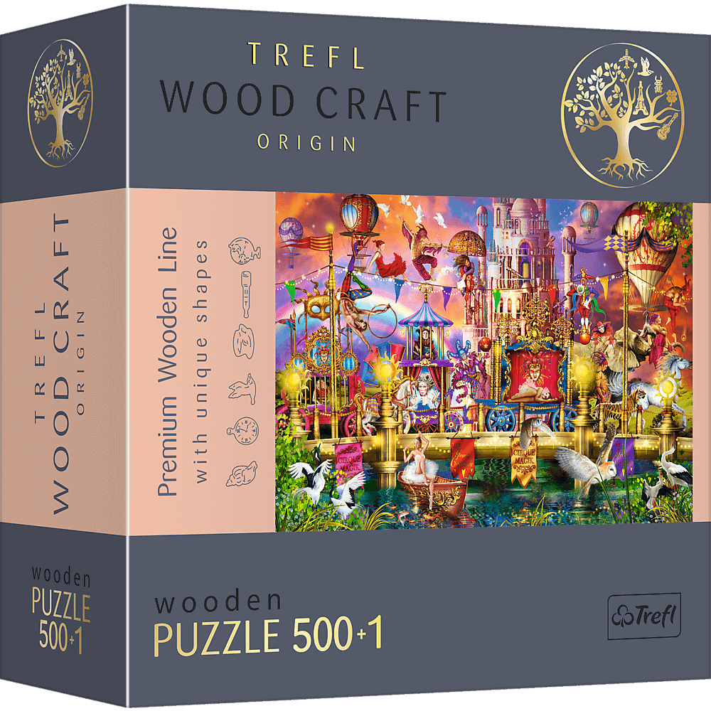 Puzzle 500+1 drewniane Magiczny świat 20156
