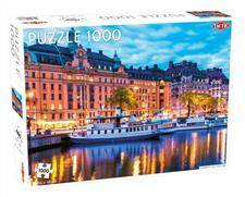 Puzzle 1000 elementów  Stockholm, Old Town Pier