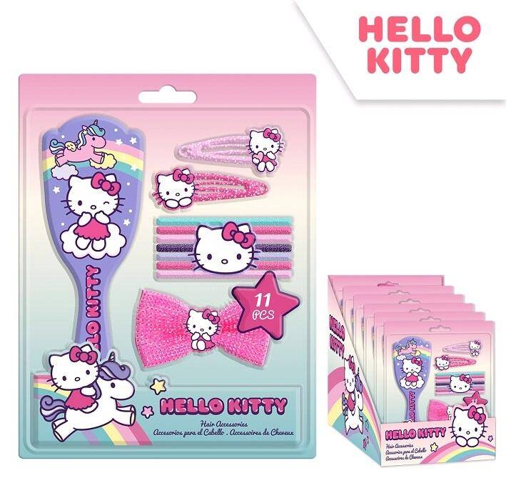 Akcesoriów do włosów Hello Kitty 11 elementów HK50099