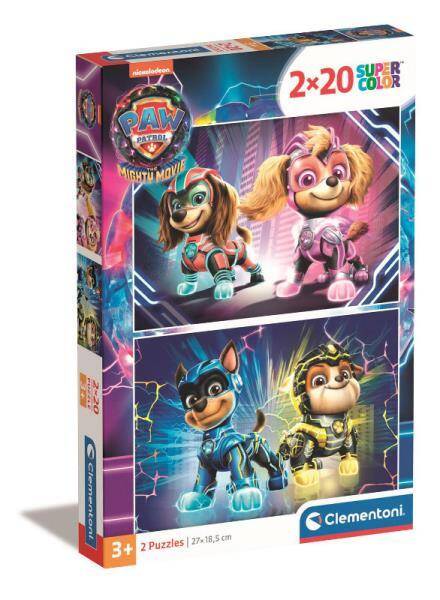 Clementoni Puzzle 2x20el Psi Patrol PAW PATROL MIGHTY MOVIE 24805