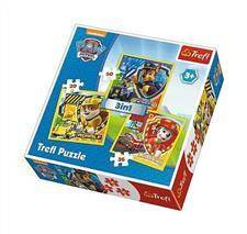 Puzzle 3w1 Psi Patrol Marshall, Rubble,Chase  Trefl