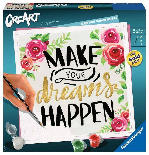 Malowanka CreArt: Make your dreams happen. Spełnij swoje marzenia 290284 RAVENSBURGER  malowanie po