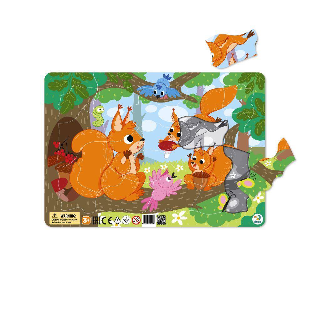 Puzzle 21 ramkowe Wiewiórki DOPR300224