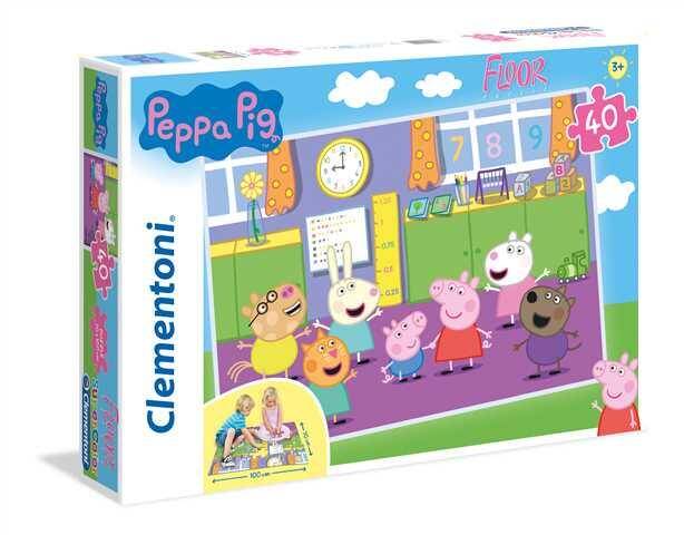 Puzzle 40 el Super color Świnka Peppa 25458