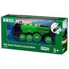 BRIO Lokomotywa klasyczna zielona p6 33593 (drewniane)