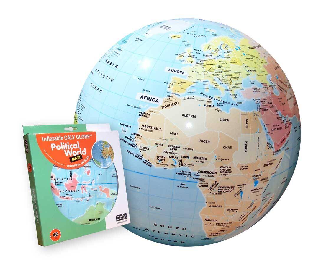 Piłka globus Polityczny Świat 42 cm