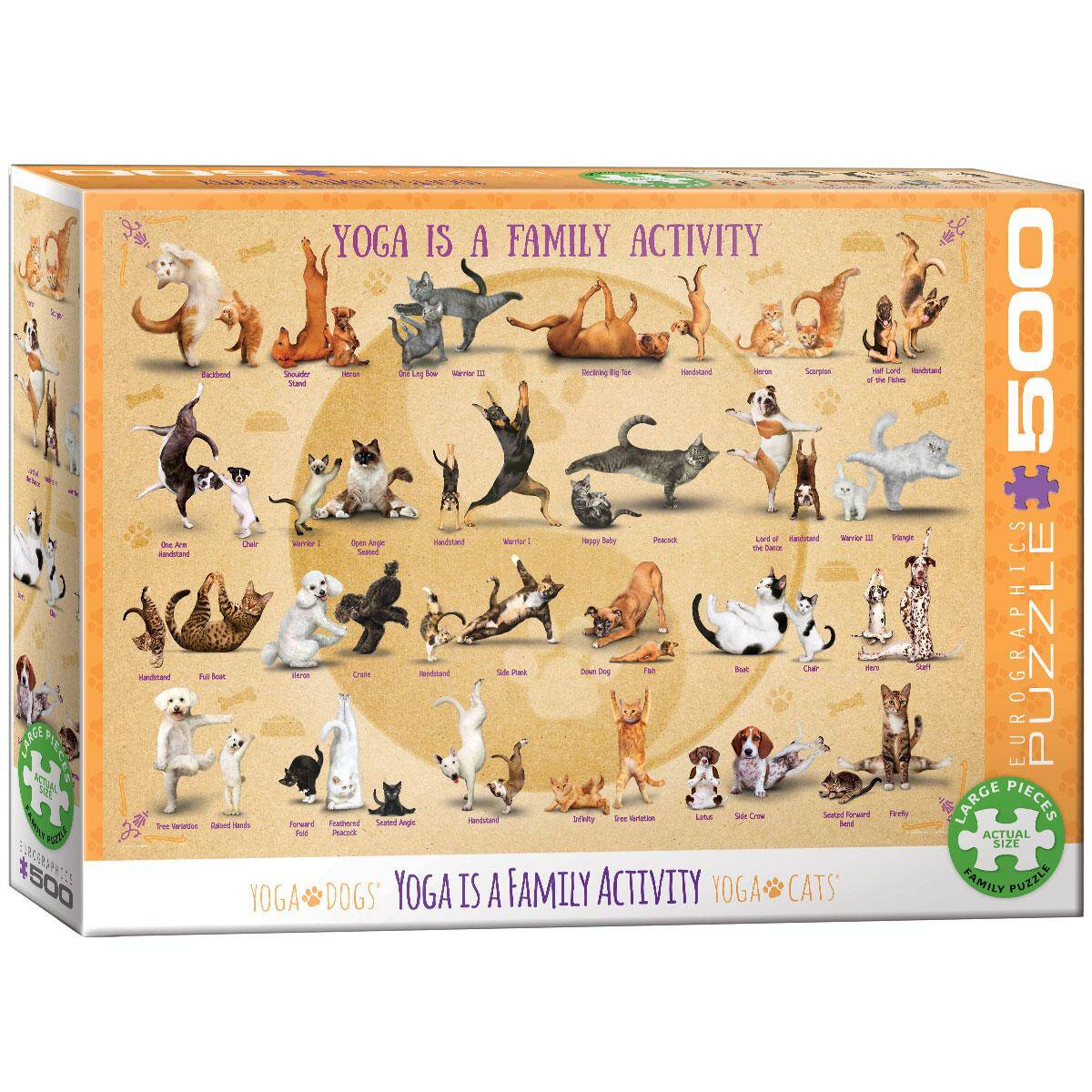 Puzzle 500 Yoga is a Family Activity 6500-5354