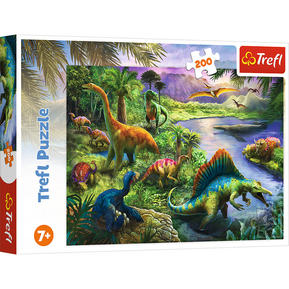 Puzzle 200 Drapieżne dinozaury 13281