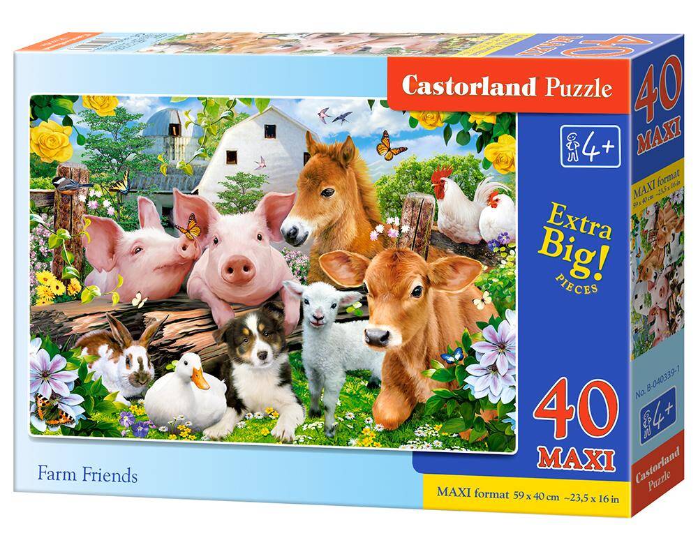 Puzzle 40 maxi Przyjaciele z farmy