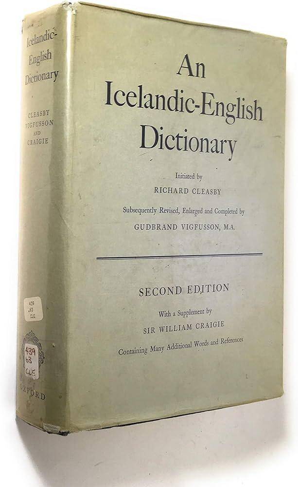 An Icelandic-English Dictionary