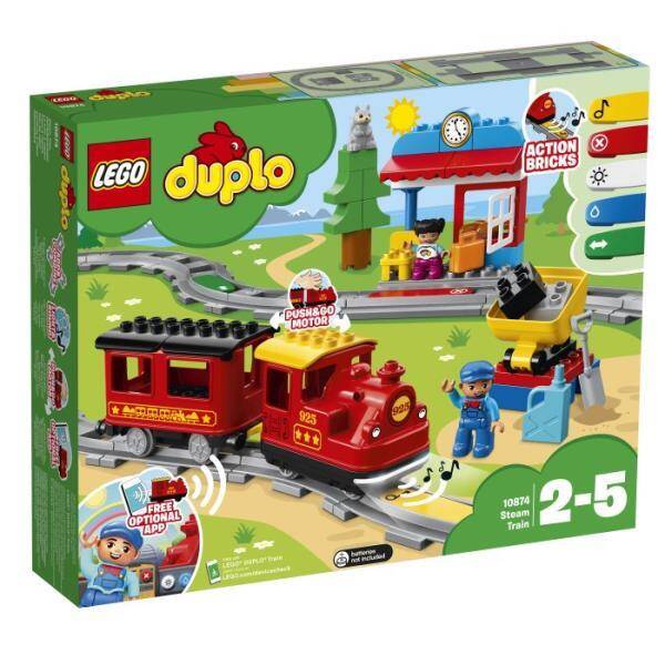 LEGO DUPLO TOWN Pociąg parowy 10874 (59 el.) 2+