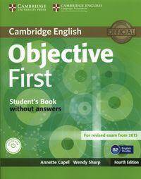 Objective First 4E Student's Book without answers+ CD-ROM