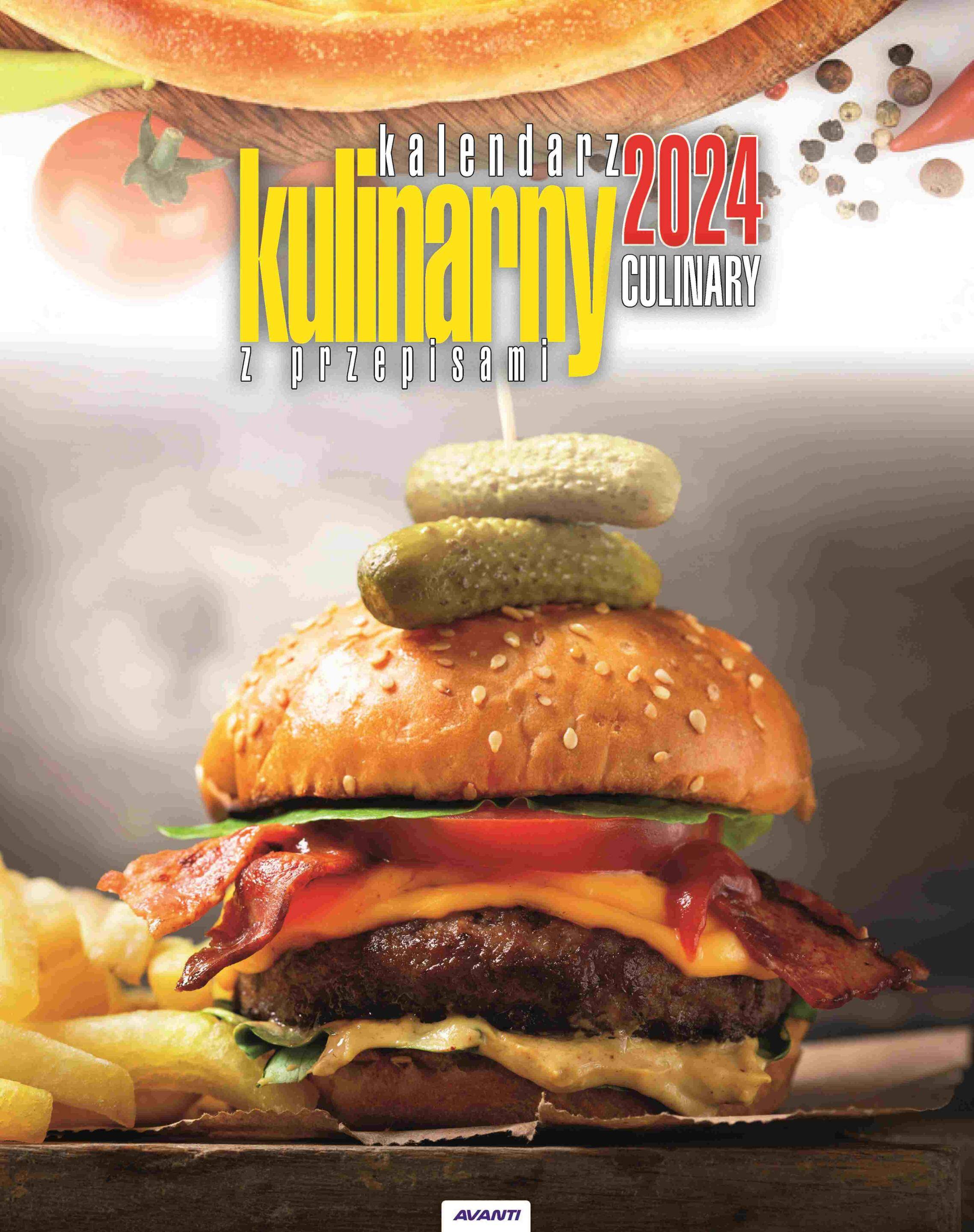Kalendarz 2024 Kulinarny z przepisami KSMS-2 ścienny mały