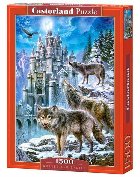 Puzzle 1500 elementów Wolves and Castle