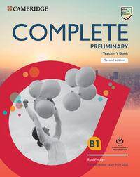 Complete Preliminary Teacher's Book with Downloadable Resource Pack