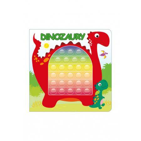 Książka sensoryczna Pop it - Dinozaury