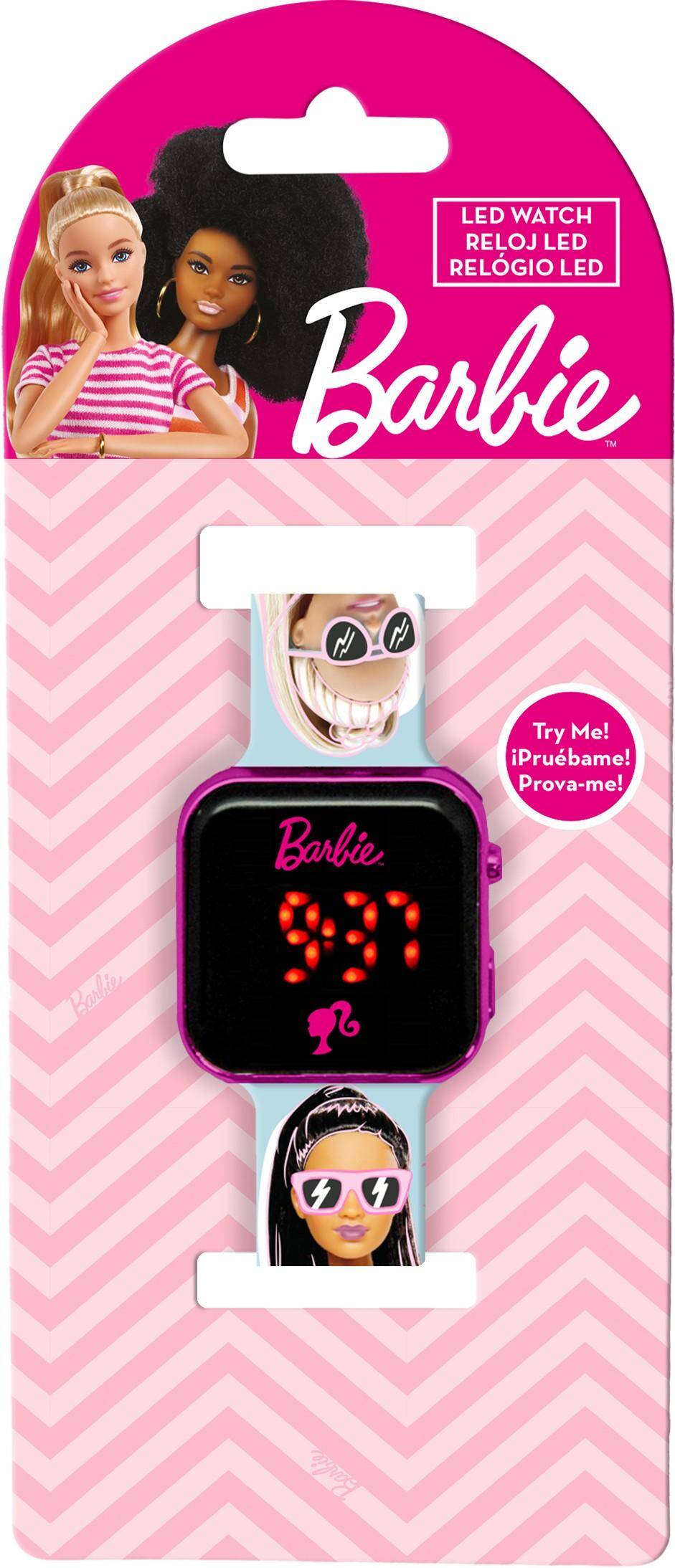 Zegarek LED z kalendarzem Barbie BB00033