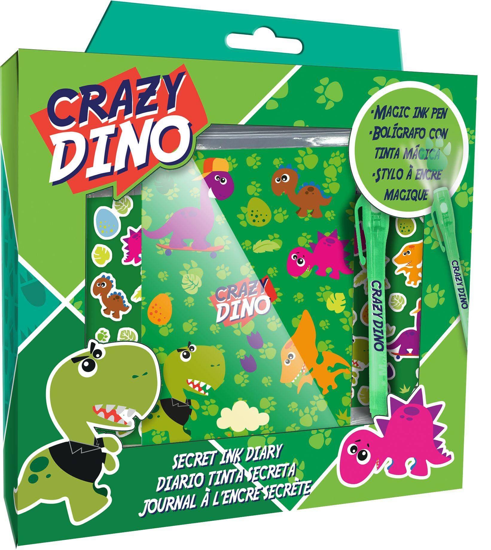 Pamiętnik z magicznym długopisem  Crazy Dino KL11013
