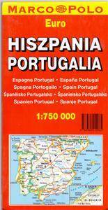 Hiszpania, Portugalia mapa samochodowa 1:750 000