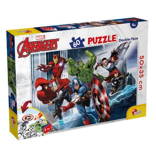 Puzzle podłogowe dwustronne 60el Marvel Avengers LISCIANI 99696