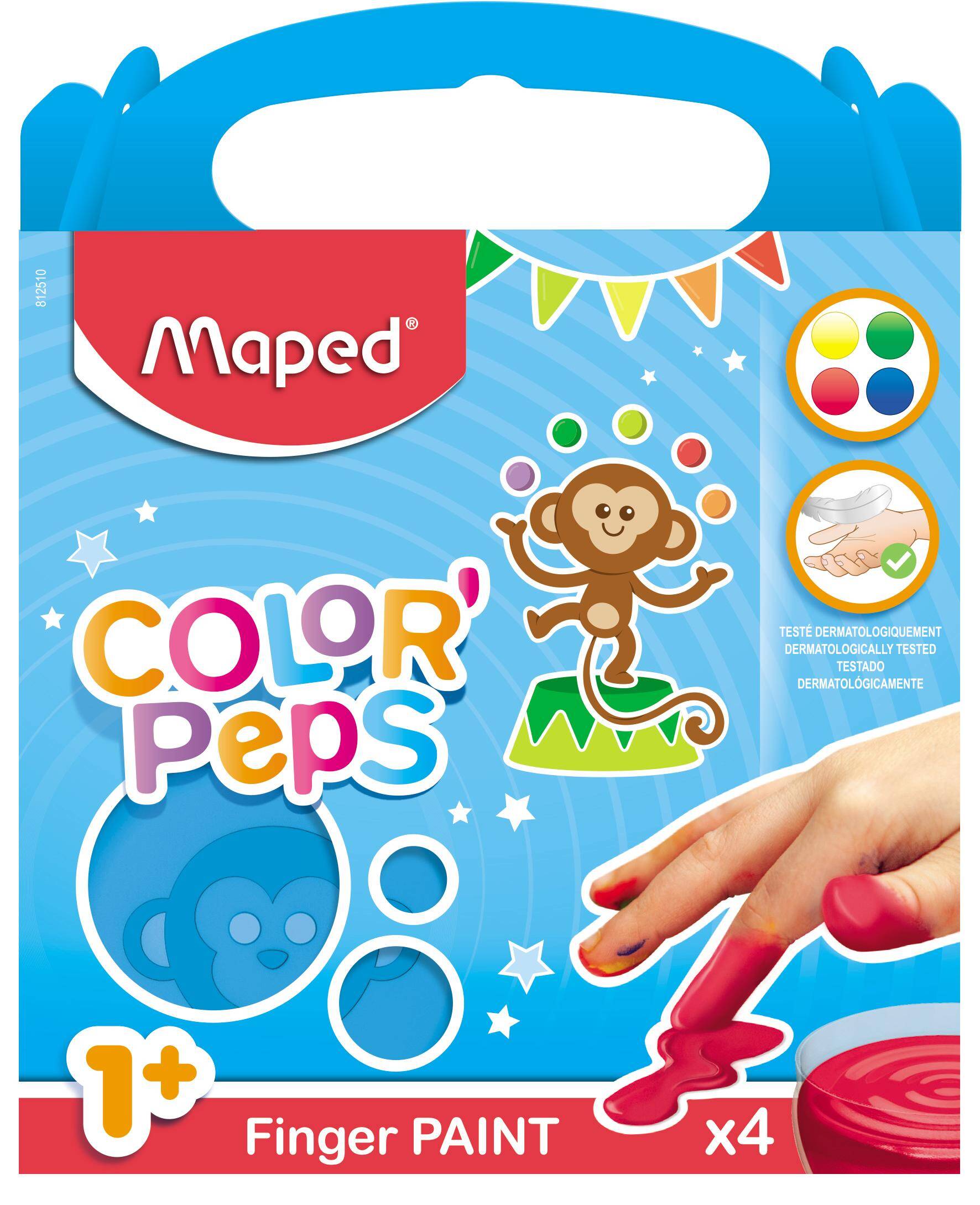 Farby do malowania palcami Maped Colorpeps