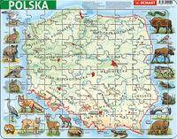 Puzzle ramkowe Polska fizyczna