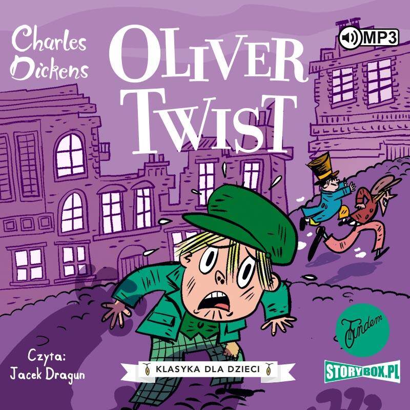 CD MP3 Oliwer Twist. Klasyka dla dzieci. Charles Dickens