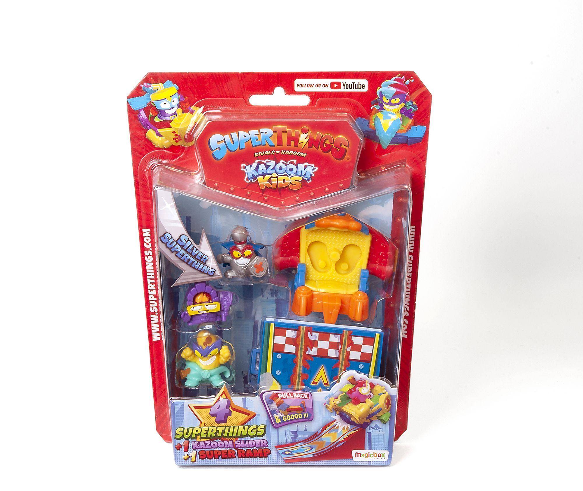 SuperThings Slider rampa i 4 figurki Kazoom Kids blister mix wzorów