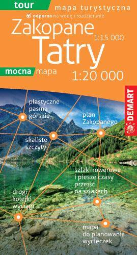 Tatry i Zakopane mapa turystyczna 1:20 000